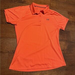 Large Under Armour Coral Polo Shirt